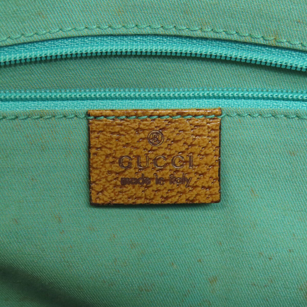 Gucci GG canvas tote bag light blue brown leather - Picture 6 of 11